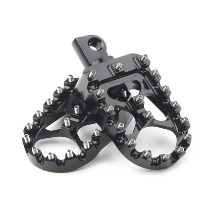 Wide Foot Peg MX Style For Harley Dyna Sportster Iron 883 Fatboy Bobber