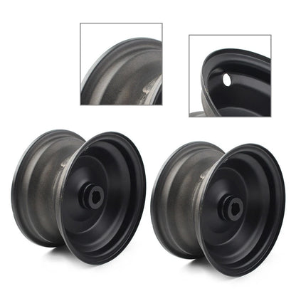 6" 145/70-6 IN Rear Wheel Rim Black For GO Kart Off-Road Dirt Pit Bike Aluminum