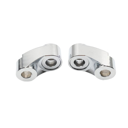Chrome 39MM 49MM Front Turn Signal Mount Bracket Relocation Kit For Harley Dyna