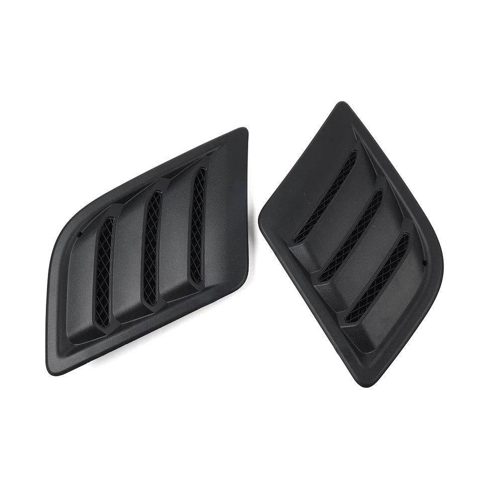 Side Hood Vent Bezel Grille Cover Black Pair Fit For Dodge Ram 1500 DT 2019-2024
