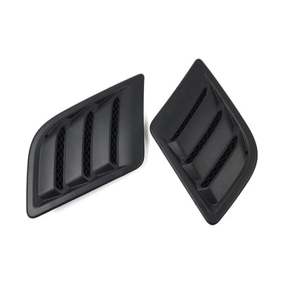 Side Hood Vent Bezel Grille Cover Black Pair Fit For Dodge Ram 1500 DT 2019-2024