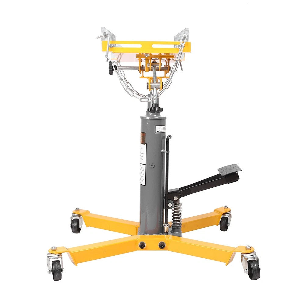 2 Stage 1100LB Hydraulic Transmission Jack w/360° Swivel Wheels Lift Hoist Auto