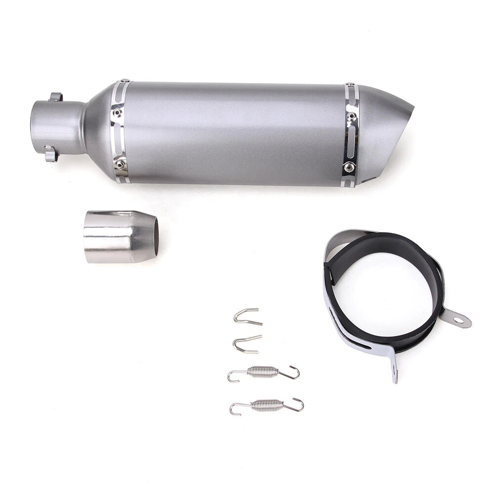 Motorcycle 370MM Universal Exhaust Muffler Pipe with DB Killer Slip on Bike ATV