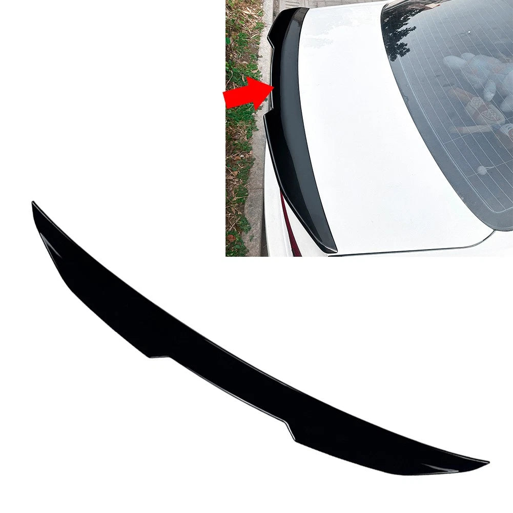 Glossy Black Rear Trunk Spoiler Wing For Audi A4 B9 S4 B9 Sedan 2017-2024