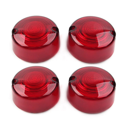 4x Red Turn Signal Lens Cover for Harley Dyna FXD FXR Sportster XLH 883 1200 US