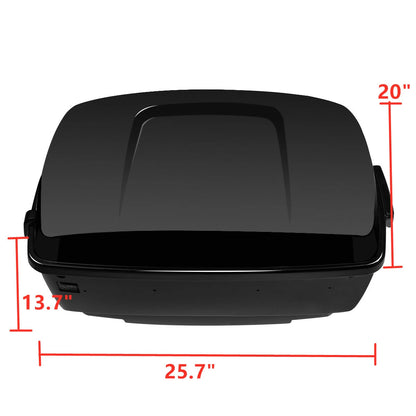 King Trunk Speakers Fit For Harley Trunk Electra Road Glide King 2014-Up Black