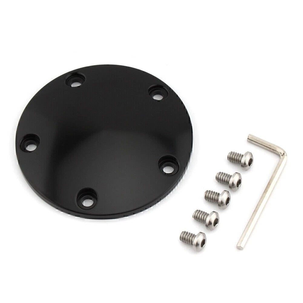 Black Domed Timing Points Cover for Harley Twin Cam Softail Dyna Touring 1999-17