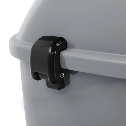 King Trunk Backrest Mount Rack Fit For Harley Electra Glide 14-Up Billiard Gray