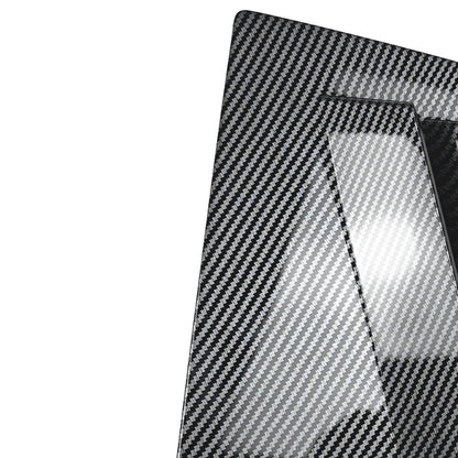 2pcs ABS Rear Window Shutter Louvers Cover Trim For Subaru WRX STI VA 2014-2021
