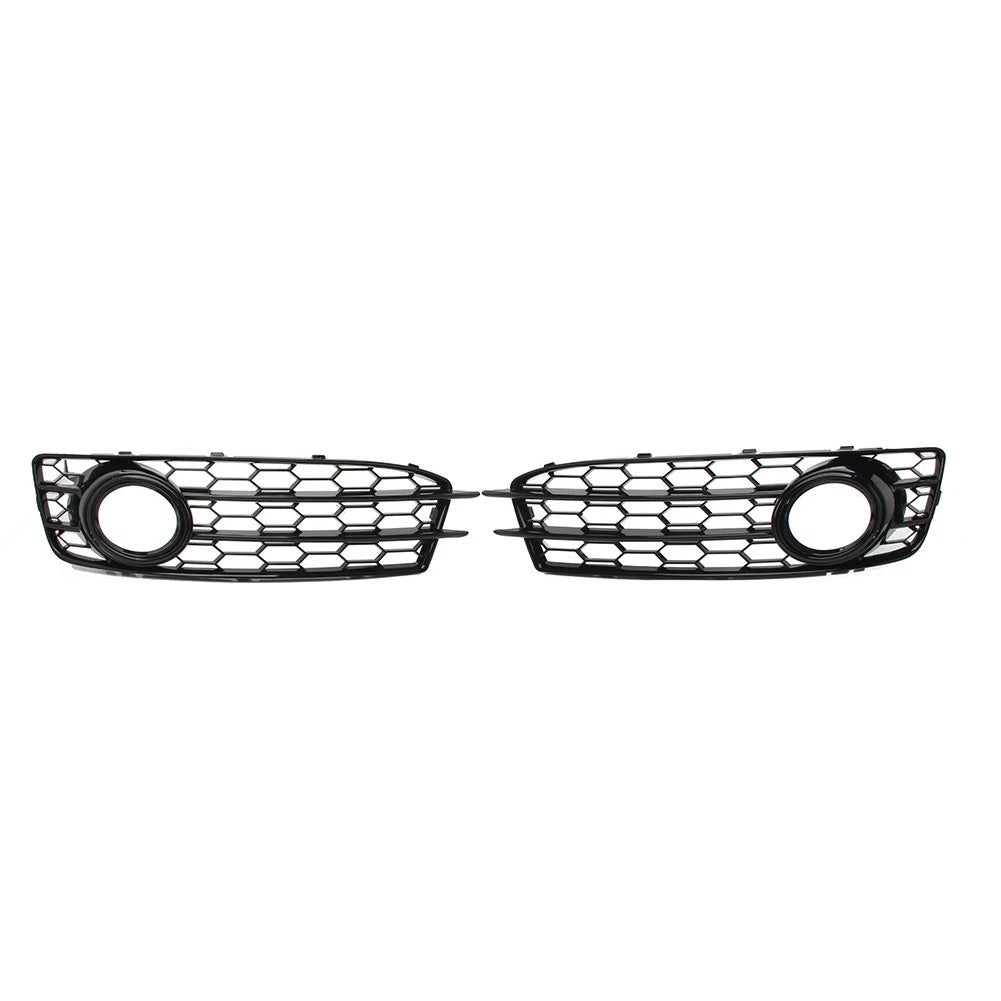 BK Front Bumper Honeycomb Mesh Fog Light Grille Cover Fit Audi A3 8P SLine 09-12