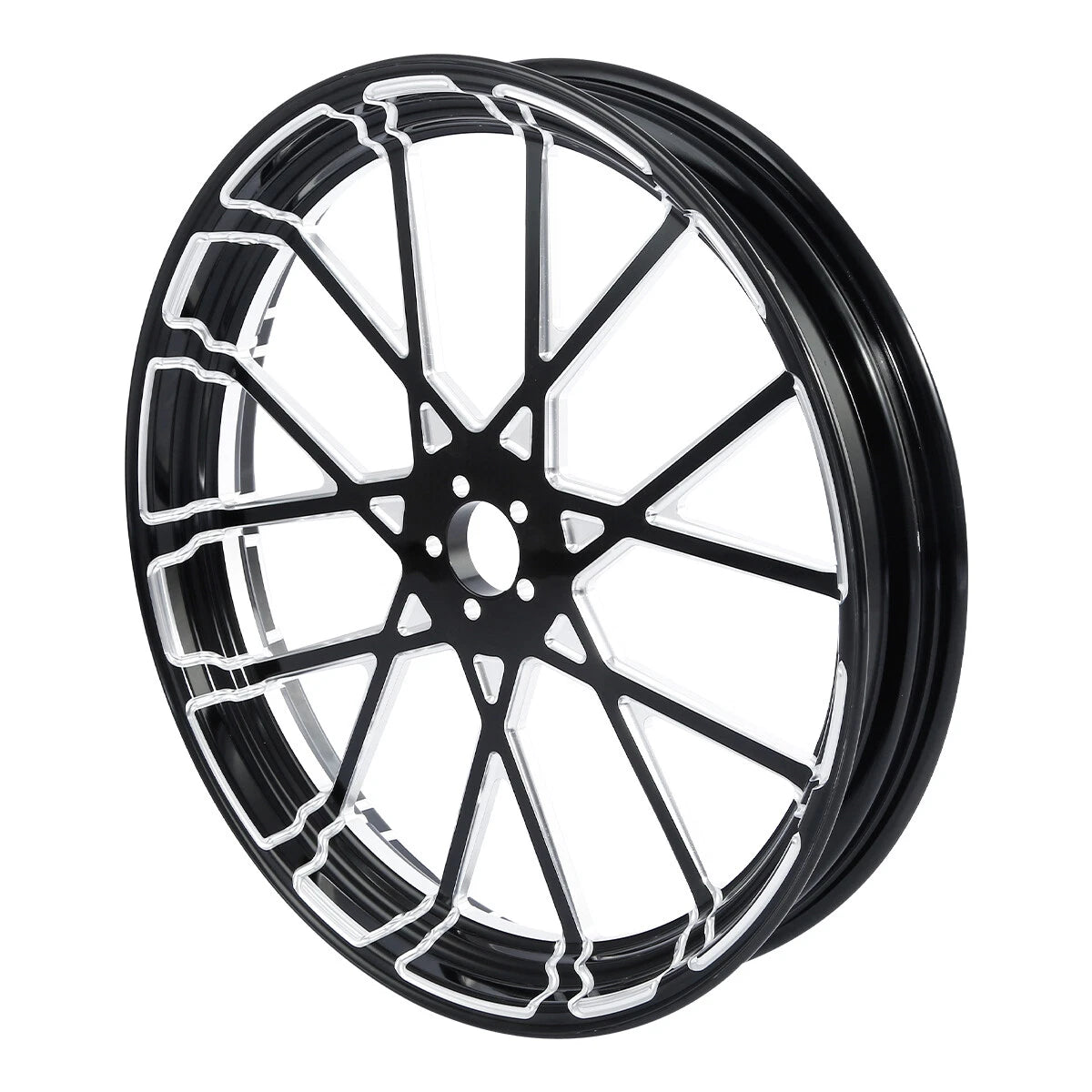 21'' Front Wheel Rim Single Disc Hub &Fender Fit For Harley Touring 2008-2025 US