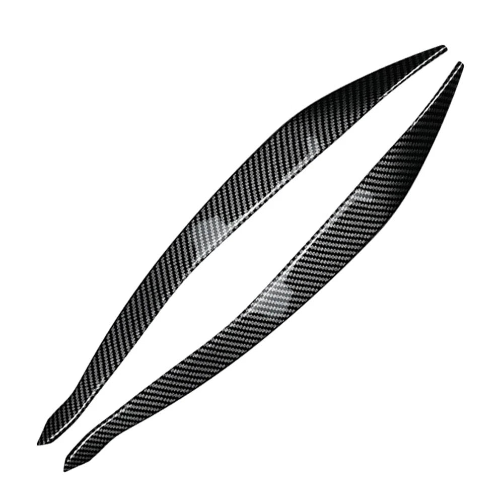 Front Headlight Eyelids Eyebrow Cover Carbon For BMW 5 Series F10 F11 2015-17 US