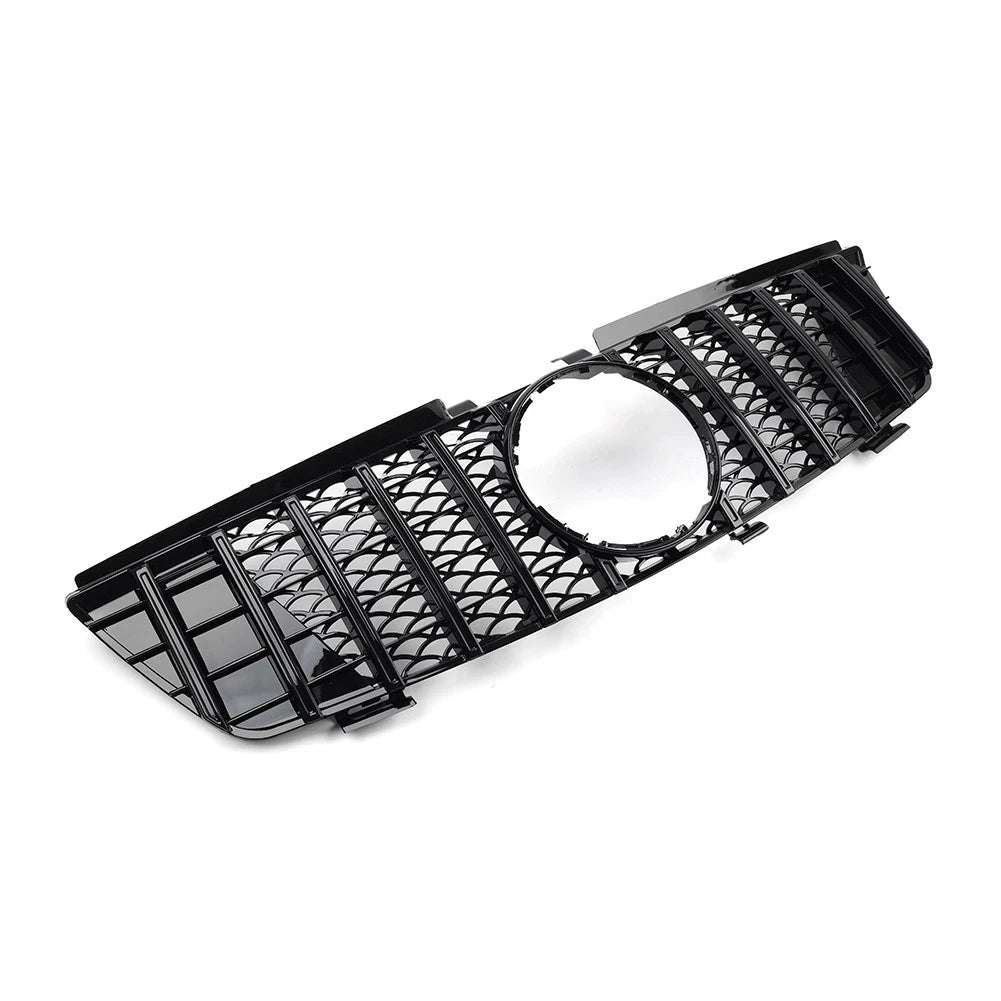 GTR Style Front Bumper Radiator Hood Grille Black For Benz ML Class W164 2005-08