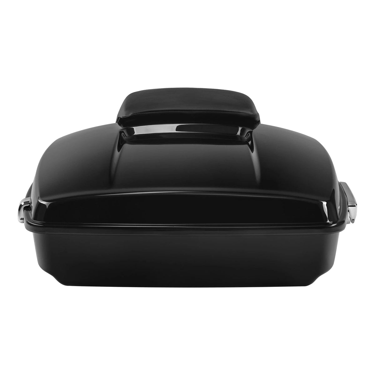 Painted Black Chopped Trunk Backrest Pad Fit For Harley Touring Models 2014-2026