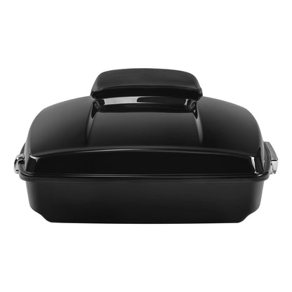 Painted Black Chopped Trunk Backrest Pad Fit For Harley Touring Models 2014-2026