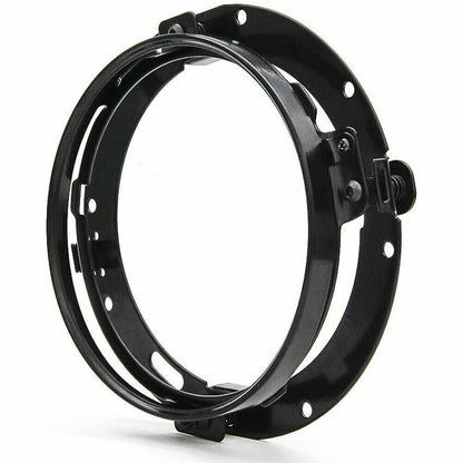 Motorcycle Auto 7" 7 inch Headlight Bracket For Car Headlamp Mount Ring Black