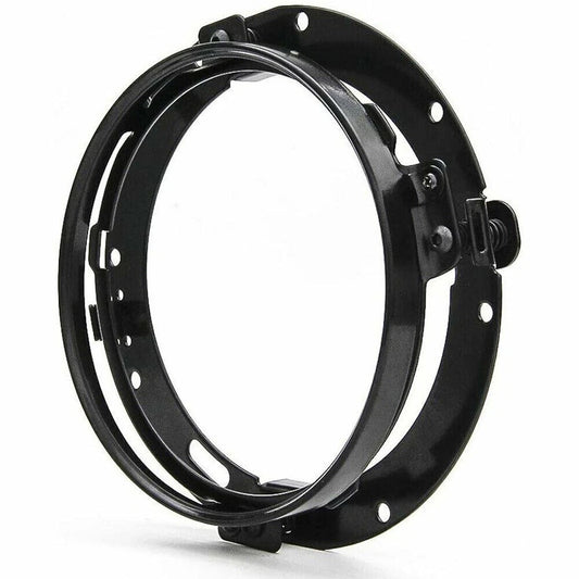 Motorcycle Auto 7" 7 inch Headlight Bracket For Car Headlamp Mount Ring Black