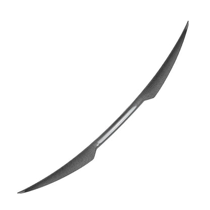 Carbon Fiber Look Rear Trunk Lip Spoiler Wing For Audi A4 B8.5 S4 Sedan 2013-16