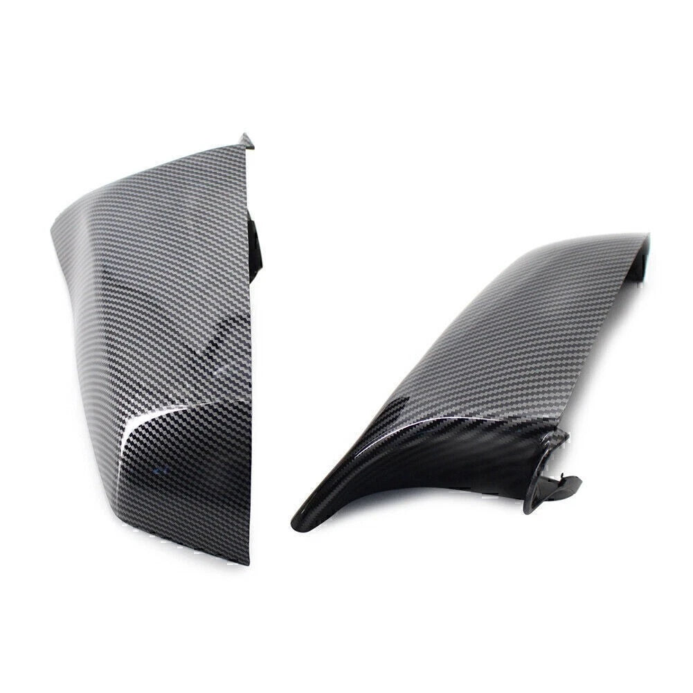 2x Carbon Fiber Rear View Mirror Cover Trim For BMW 5 Series E60 F10 F01 F02 E63