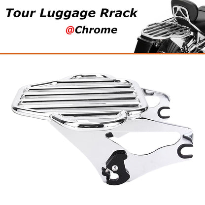 Detachable 2-Up Luggage Rack For Harley Touring Road King Electra Glide 2009-22