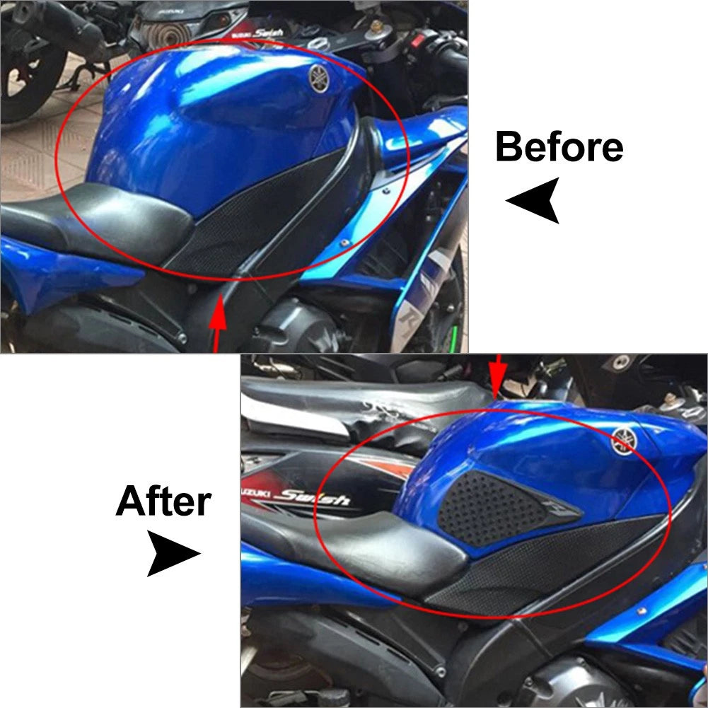 Tank Traction Side Pad Gas Fuel Knee Grip Decals For Yamaha YZF R1 2007-2006 US