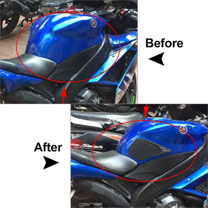 Tank Traction Side Pad Gas Fuel Knee Grip Decals For Yamaha YZF R1 2007-2006 US
