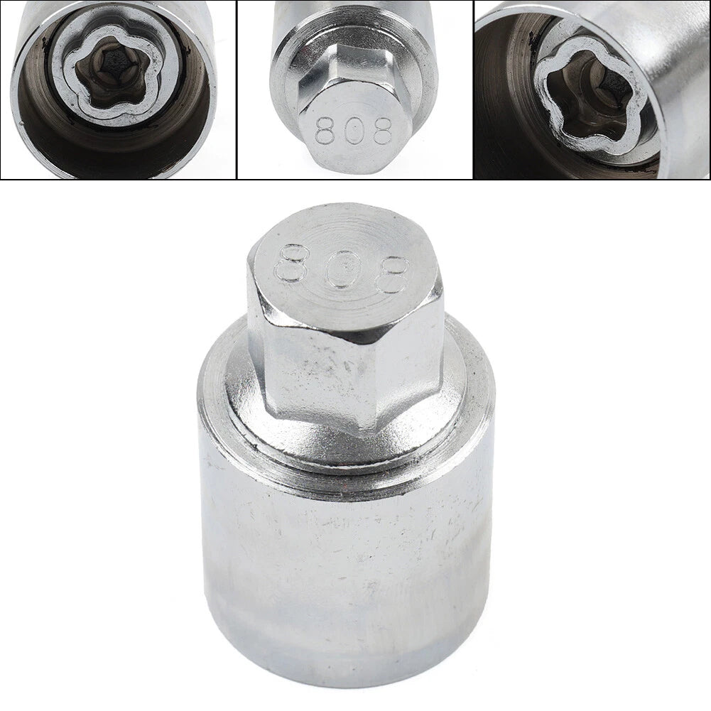 Anti-theft Wheel Bolt Lock Nut Key #808 For Jeep Renegade Cherokee For Dodge