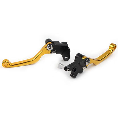 CNC Pivot Clutch Brake Levers For Suzuki DRZ400S DRZ400SM DRZ400E 2000-22 Gold