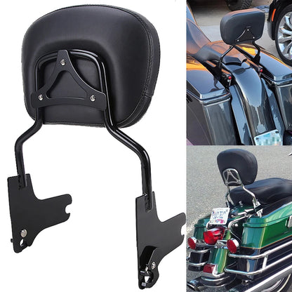 Detachable Sissy Bar Backrest For Harley Touring Road King Street Electra Glide