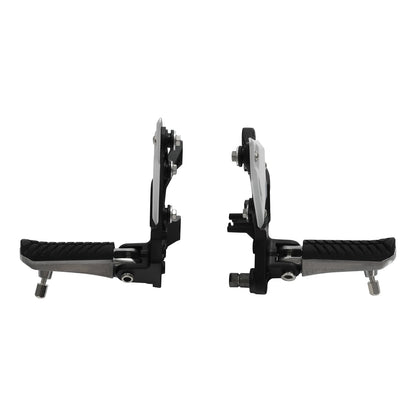 Front Driver Foot Pegs Pedals Bracket Fit For Kawasaki Z900 2017-2024 2023 Black