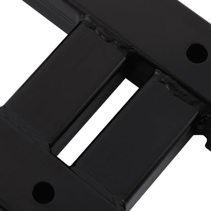 Rear Dual 2" Trailer Hitch Receiver Rise Drop Extender Adapter Tow Truck 4000LB