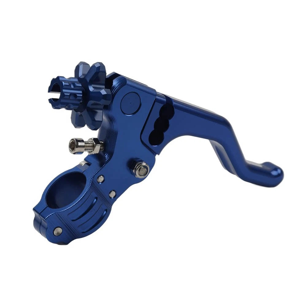 Stunt Clutch Lever Performance Cable Pull 7/8 1 Finger Universal Motorcycle Blue