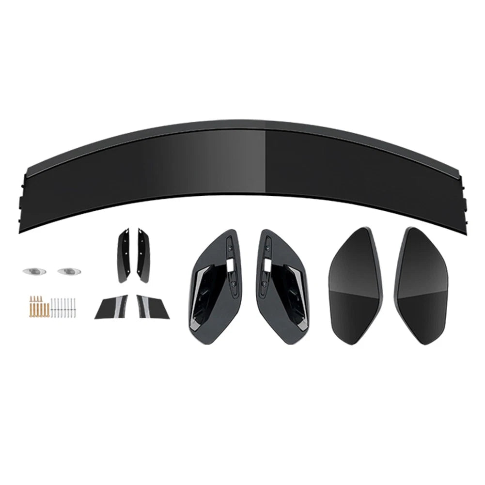 Rear Trunk Spoiler Roof Wing Set For Mercedes Benz A Class W176 A160 A180 13-18