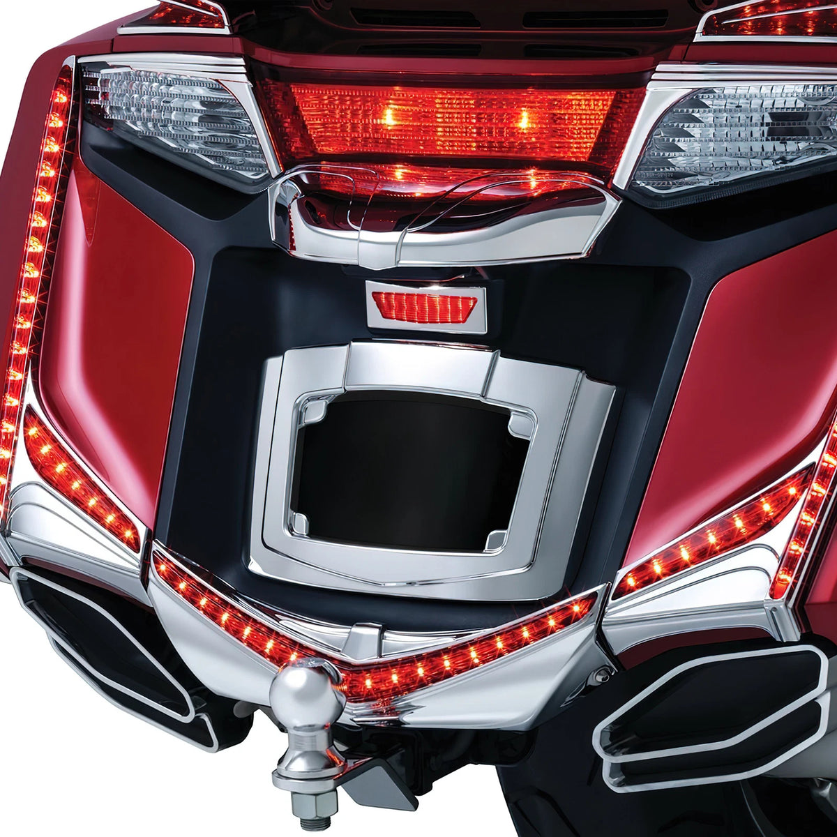 Fender Tip Accent Vertical Under Brake Turn Light For Honda GL1800 F6B 2012-2017