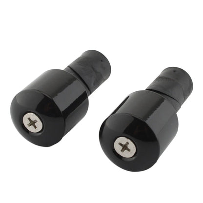 Motor Bar Ends Hand Grip Handlebar End Cap Black For Yamaha VMAX 400 450 500 750