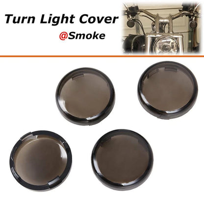 4PCS Plastic Smoke Turn Signal Light Lens Covers Fit for Harley Electra Glide US