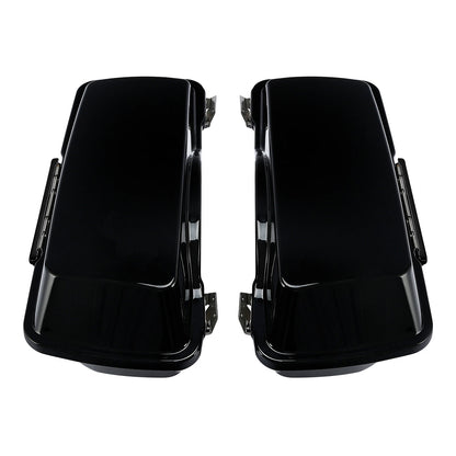 Hard SaddleBags w/Conversion Bracket Fit For Harley Softail Fatboy 1984-17 16 15