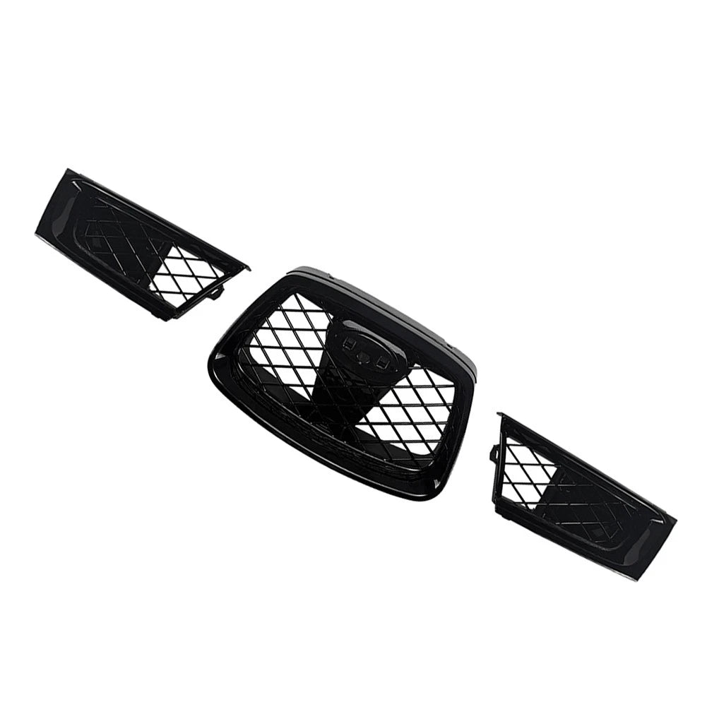 Set Front Bumper Upper Hood Kidney Grille For Subaru Impreza 9th WRX STI 2006-07