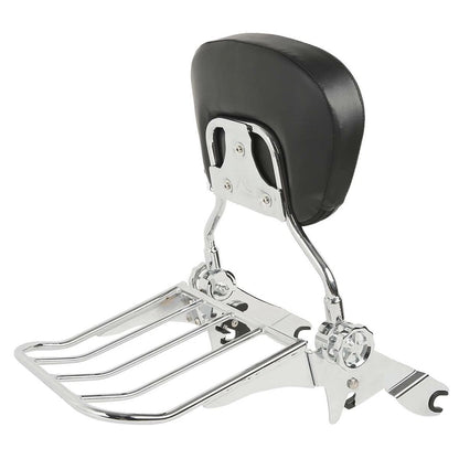 Sissy Bar Backrest Rack & Docking Kit Fit For Harley Touring Street Glide 14-24