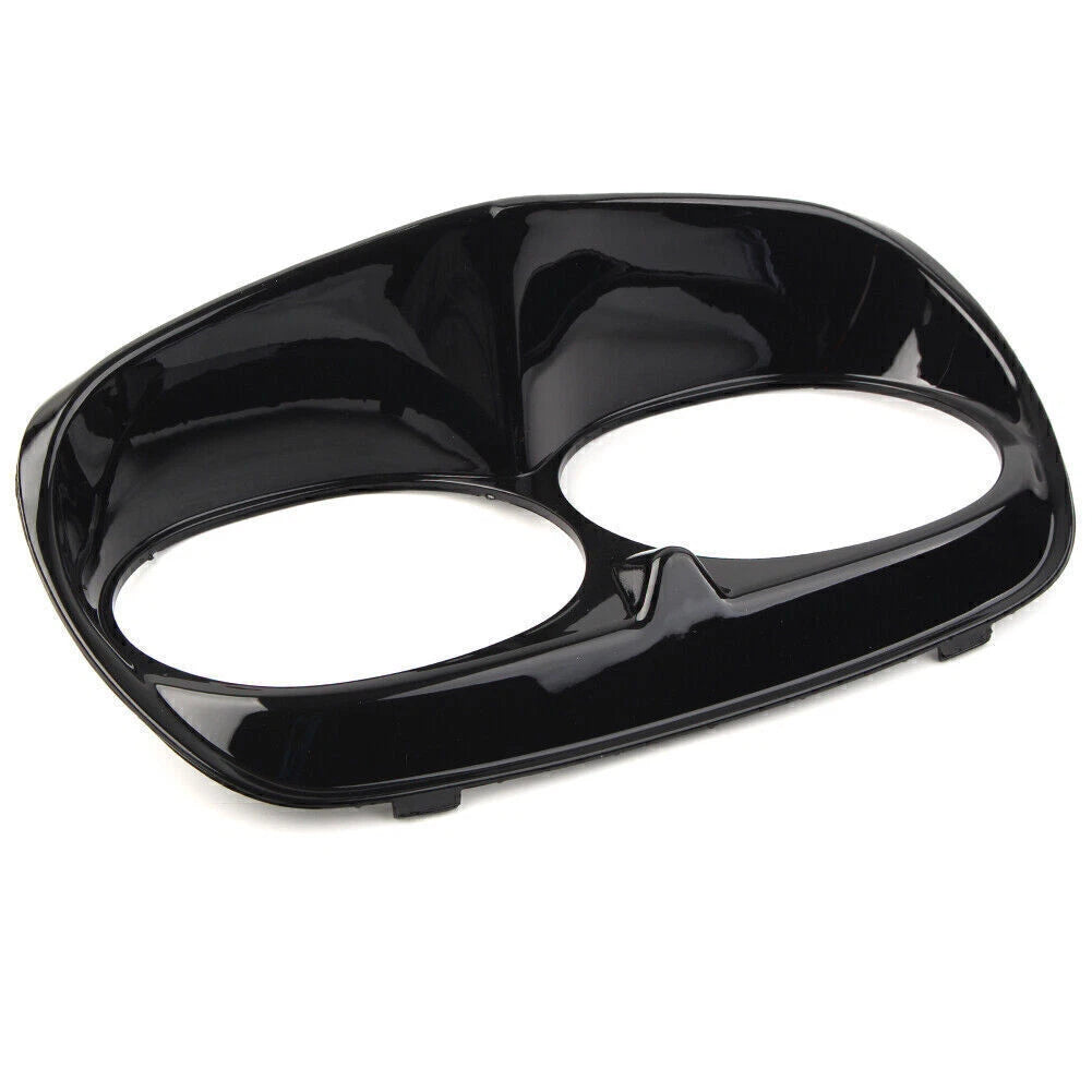 Headlight Bezel Scowl Outer Light Fairing Fit Harley Road Glide FLT 98-13 Black