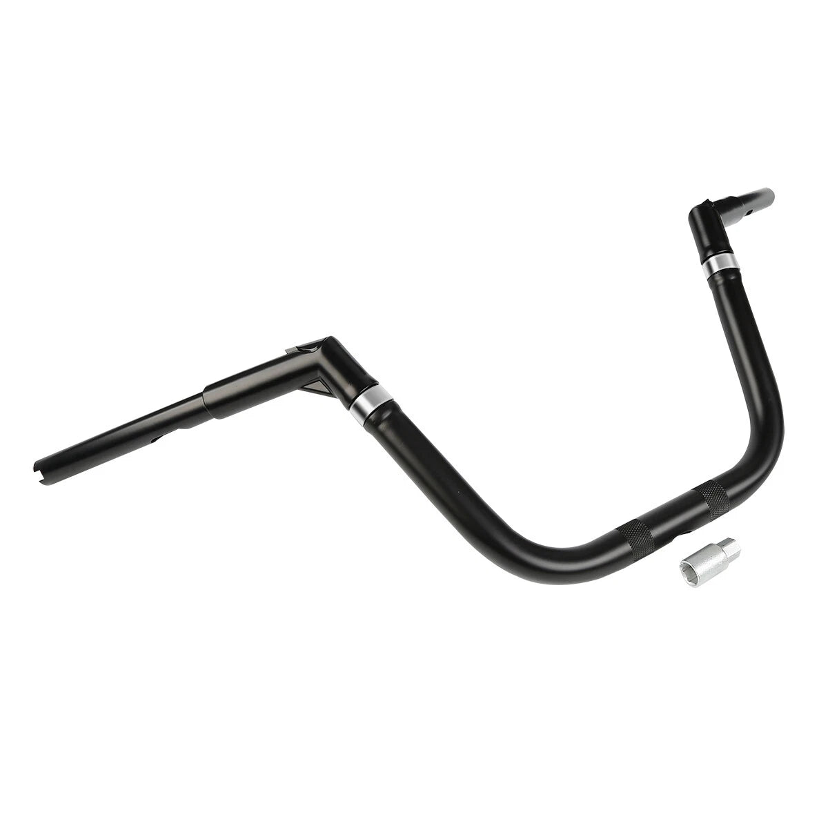 Adjustable 10"Rise 1.25" Handlebar Bar Fit For Harley Softail Deuce Slim Fat Boy