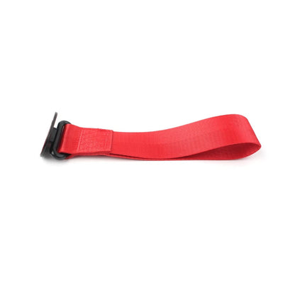 Car Tow Towing Strap Belt Rope Rally Hook Universal Rear/Front Bumper Red