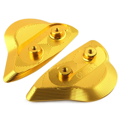 Rearview Mirror Block Off Base Plates Cover GOLD Fit Yamaha YZF-R6 YZFR6 2017-20