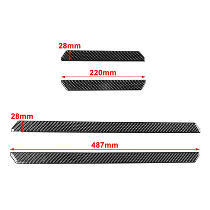 Carbon Look Door Sill Scuff Scratch Protector Cover For VW Golf 8 MK8 2021-2023