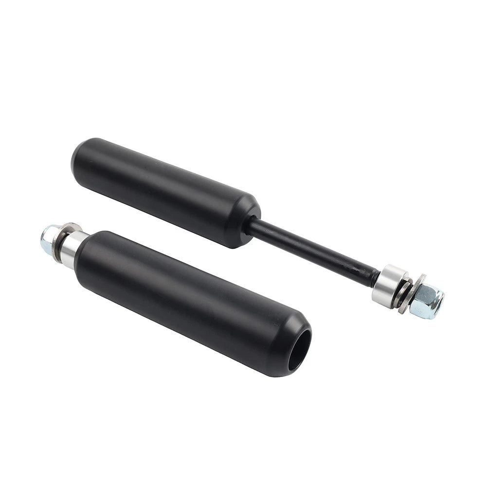 6" Left & Right Crash Bar Shock Frame Sliders Mounts For Harley Dyna 2006-2017