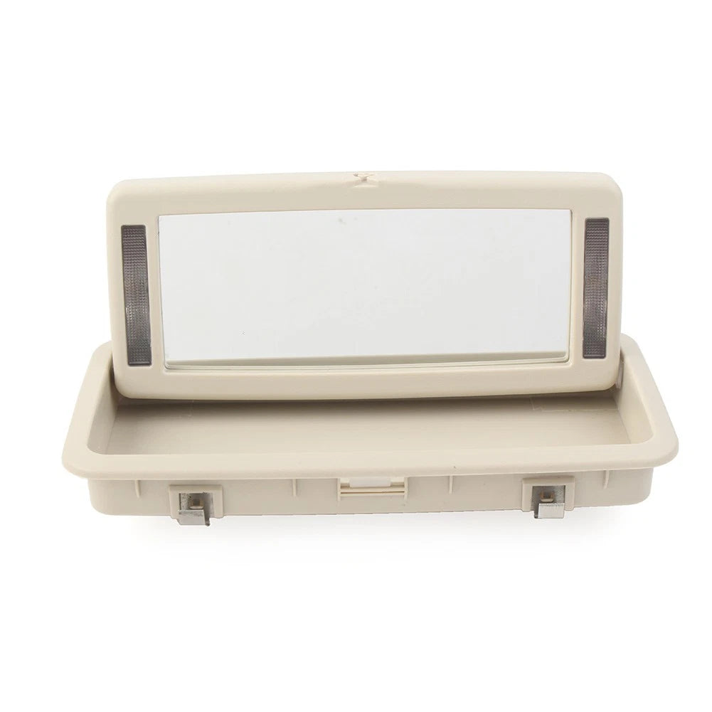 Rear Row Vanity Mirror Makeup Mirror With Lights Fit Jaguar XJ 10-19 beige white