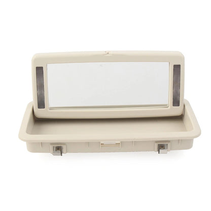 Rear Row Vanity Mirror Makeup Mirror With Lights Fit Jaguar XJ 10-19 beige white