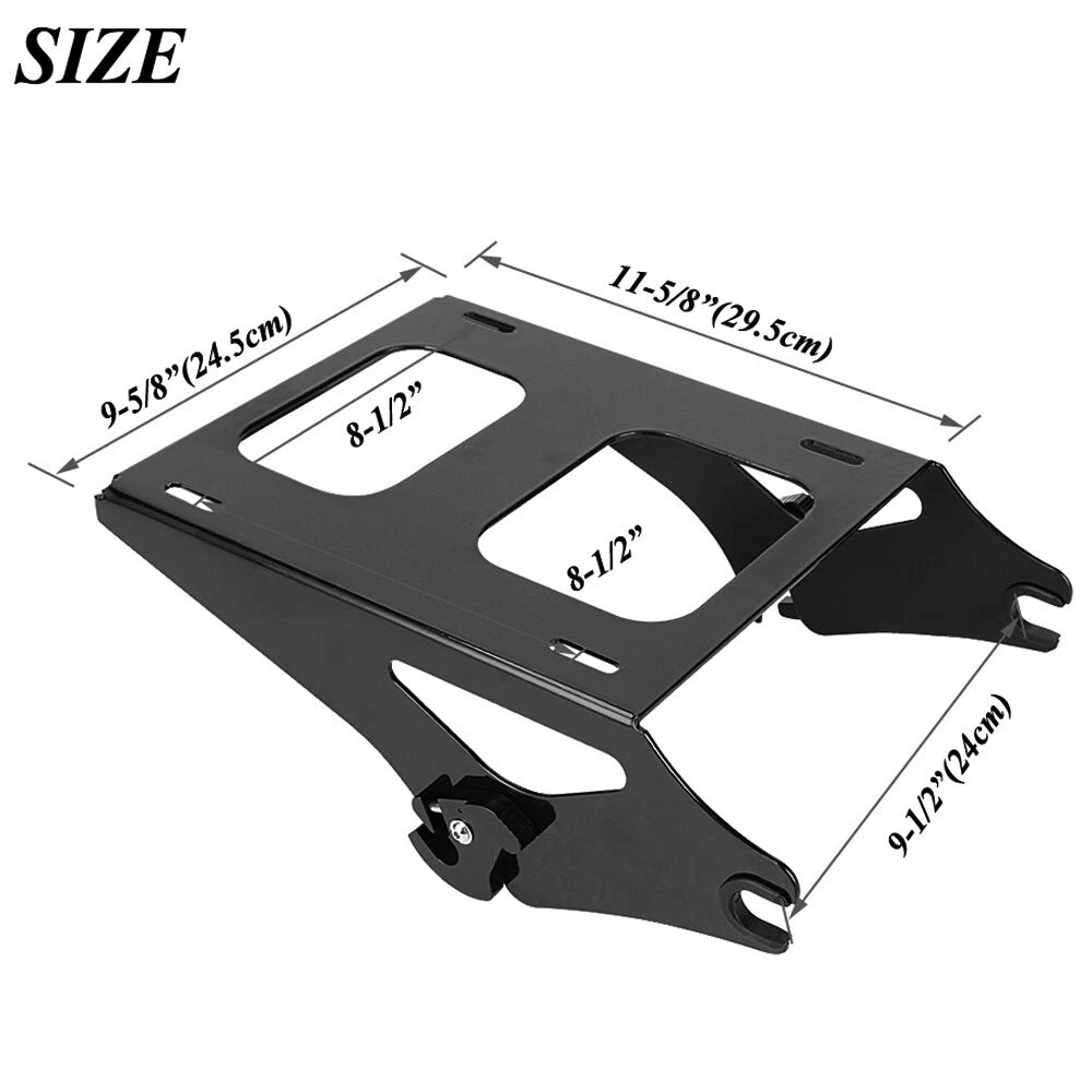 Detachable Two-Up Tour Pak Pack Mounting Luggage Rack For Harley Touring 2014-23