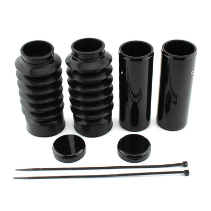 1Sets Front Upper & Lower Fork Covers Gaitors Boot For Harley 48 XL1200X 2016-24