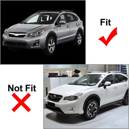 2pcs Front Bumper Fog Light Bezel Cover Black For Subaru Crosstrek 2016-2017